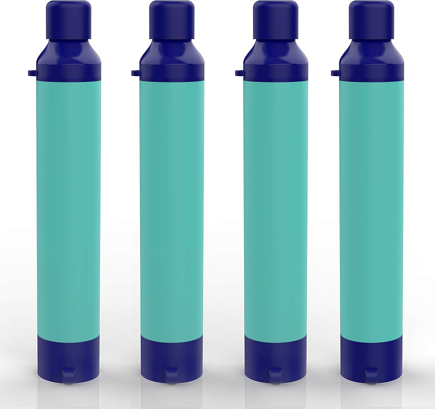 SimPure Water Filter Straw, Portable Survival Straws with 0.1 Micron 5-Stage Integrated Water Purifier, Outdoor Survival Gear for Camping Hiking Climbing and Emergency(Blue-4P) : Sports & Outdoors