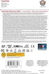 SanDisk 128GB Extreme PRO microSDXC Card with RescuePro Deluxe UHS-I V30 A2 view 6