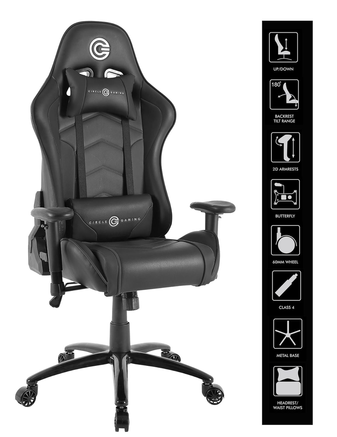 Circle Gaming Office Chair Ch70 Black