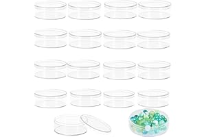 KISSYOU Acrylic Box Clear Round Box with Lid 12 Packs Clear Round Box Easter Container Easter Basket Stuffers for Cookie Candy Sweets Kids Easter Party Favor Gifts