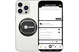 3-in-1 AI Translator Recorder, BrexLink Voice Recorder Translator, NO FEE for Transcribe & Translate, 140+ Language Translator Device, Online/Offline/Video/Photo Translation for Meeting Lecture Travel