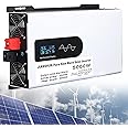 5000W Hybrid Solar Inverter,DC 12V 24V 48V to 110V/220V AC Phase Inverter with Pure Sine Wave Inverter,Parallel inverters,for Home Energy Storage,24Vto110V