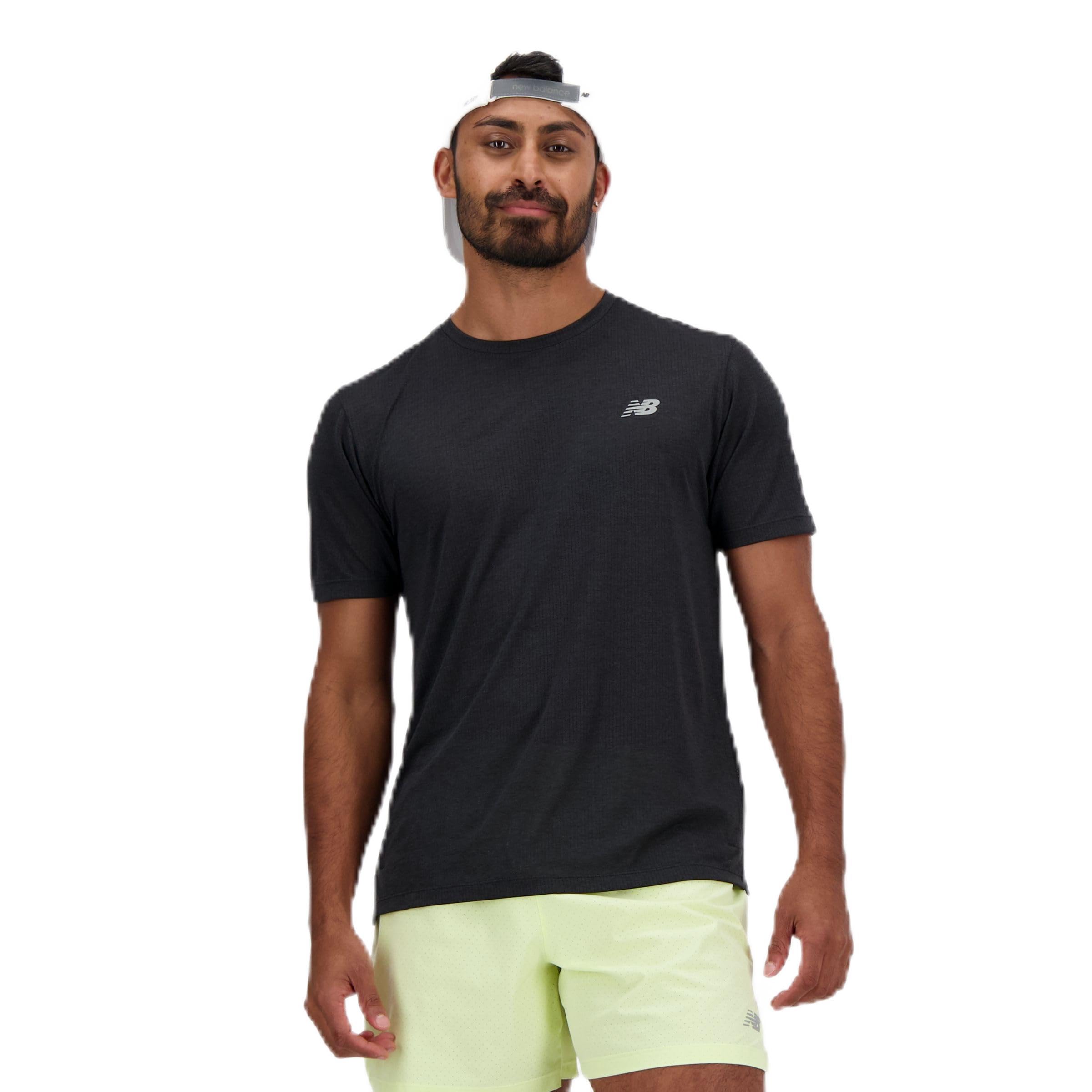 New Balance Men’s Athletics T-Shirt, Black, Small