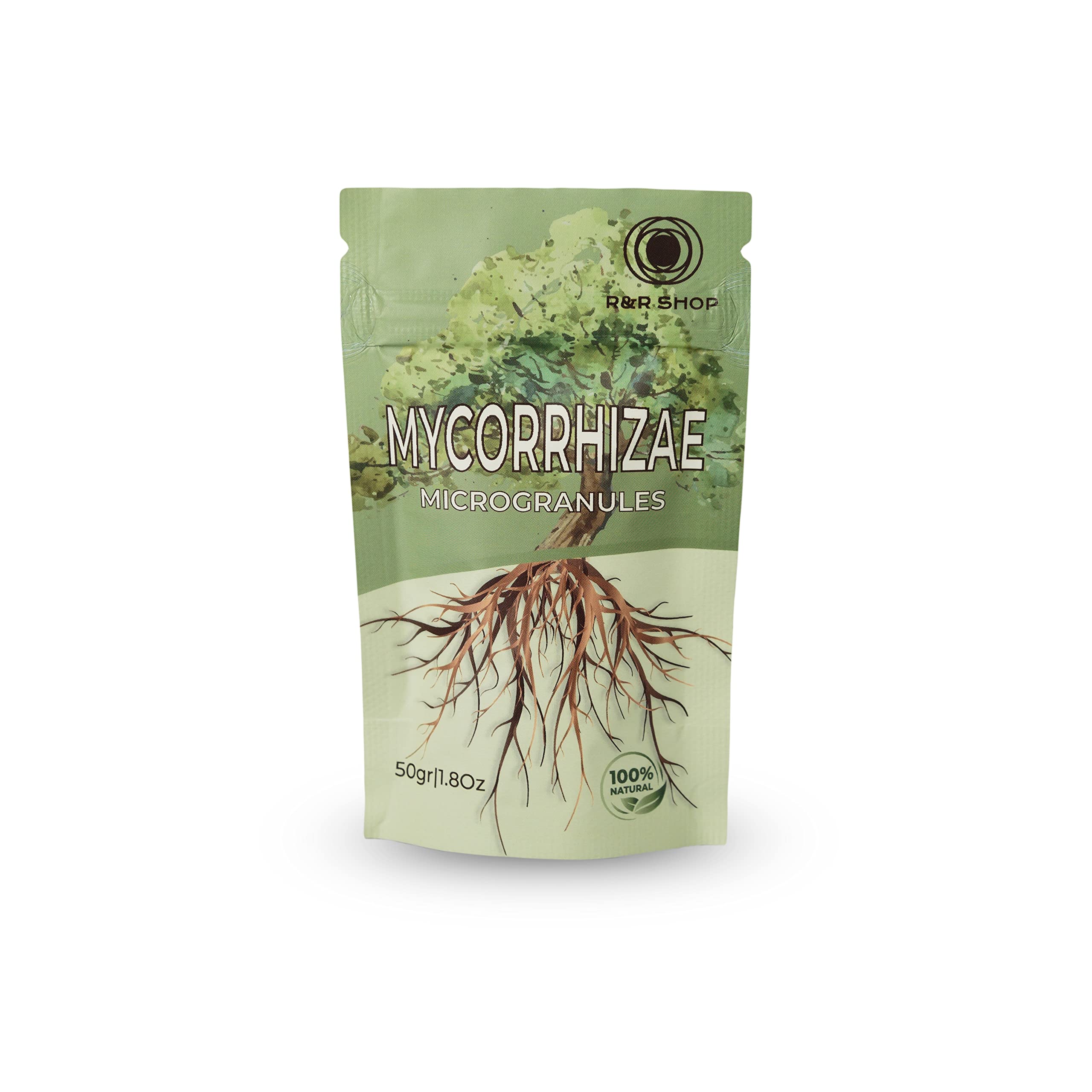R&R SHOP – Natural Mycorrhizae, Invigorates and Strengthens the growth of Plants and Roots – 50GR Allowed in Organic Agriculture