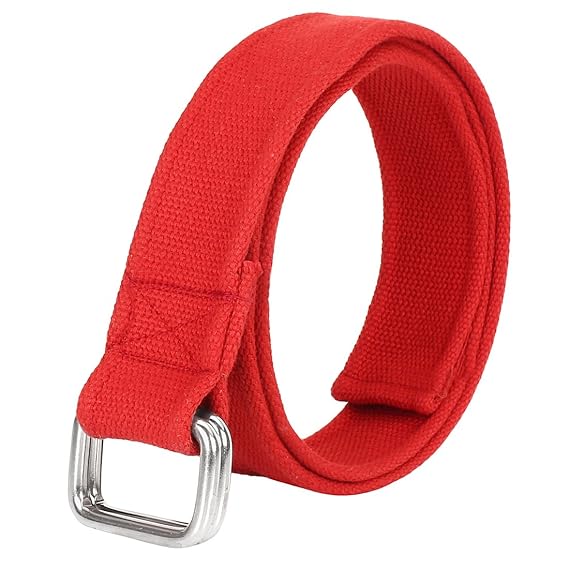red canvas belt
