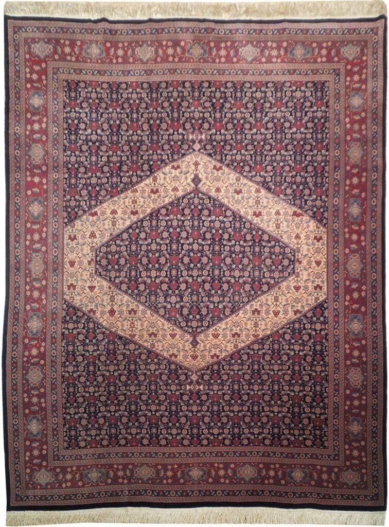 Handmade 8x10 Soft Wool&Silk Quality Mahi Tabriz Rug