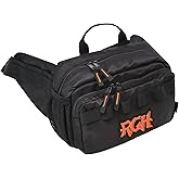 Rough Enough Tactical Fanny Pack for Men Crossbody Fashion Waist Packs with Molle System Stormproof Cordura Hiking Travel Fishing Chest Bag Black