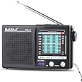BAIJIALI AM FM Portable Radio with Headphone Jack - Battery Operated Transistor Radio for Seniors, Easy to Use Compact Design for Home, Outdoor & Emergency - Ideal Gift for Elderly (BLJ-KK9)