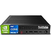 Lenovo ThinkStation P3 Tiny Workstation Intel i7-14700, 32GB DDR5, 1TB NVMe, T400 4GB Discrete Graphics, WiFi 6E + BT, RJ-45, 3X miniDP, DP Port, HDMI (5 Monitor Max), Win 11 Pro, 3 Yr Wty