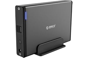 ORICO Type C to SATA III 3.5 inch Hard Drive Enclosure with Power Adapter, Bracket, USB 3.0 Cable , Type C to SATA Ⅰ/Ⅱ/Ⅲ Exte