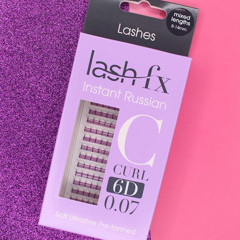 Lash FX Prefanned Russian Volume 10D C curl Thickness 0.07 mm - 9 mm - Image 3
