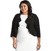 R&M Richards womens Cover Up Bolero - Plus Size