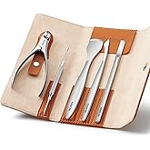 MR.GREEN Pedicure Knife Set Professional Ingrown Toenail Clippers Foot Care Tools Stainless Steel Nail Cuticle Nippers Remover Kits (5 Pcs Set)