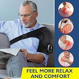 AFDEAL Heated Shoulder Wrap Massage Pad 3 Modes Cordless Black view 5
