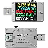 AVHzY USB Power Meter USB 3.1 Tester Digital Multimeter Current Tester Voltage Detector Lua Interpreter Integrated DC 26V 6A 