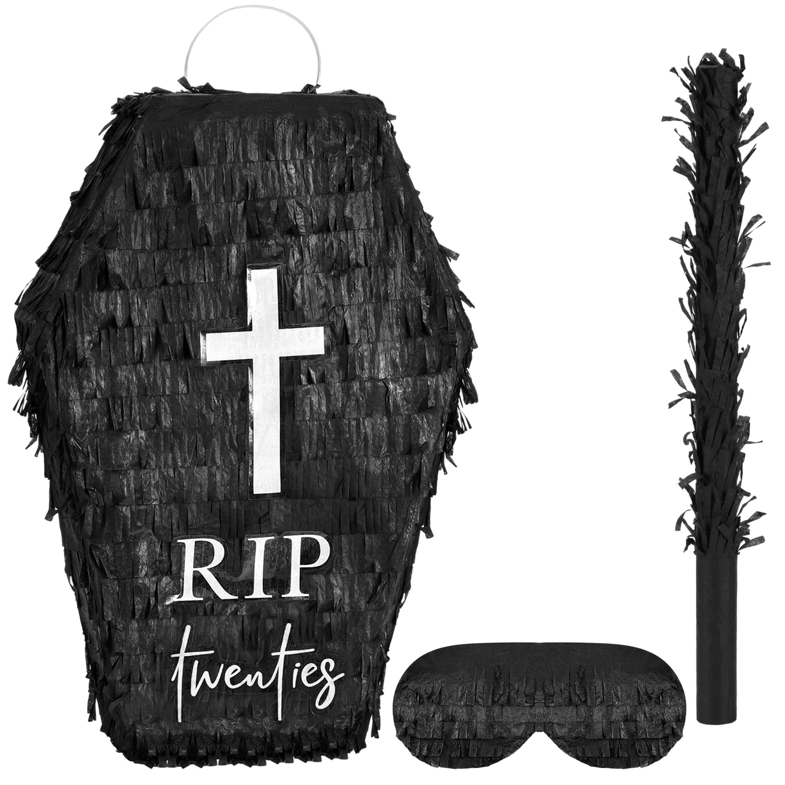 Photo 1 of 30th Birthday Piñatas with Stick Blindfold Death to My 20s Piñatas 16" x 12" Rip Thirties Funeral Tombstone for 30th Birthday Party Decorations Photo Prop Anniversary