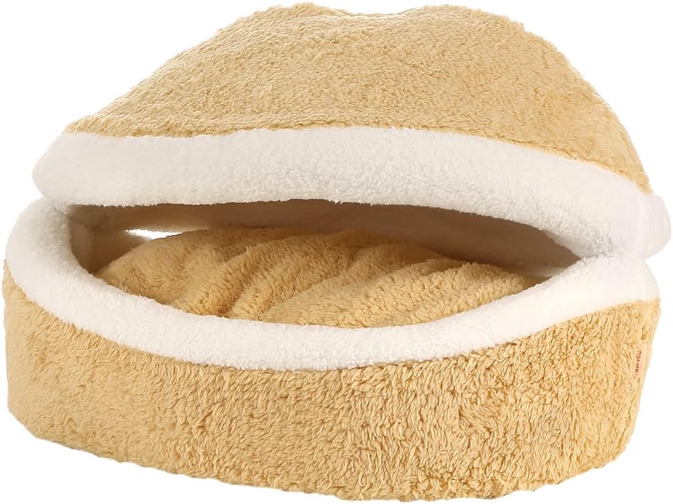 GloMarket Detachable Windproof Comfortable Hiding Burger Style Bed for Pet Cat - Light Brown (Small)