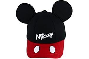 7STAR Disney Youth It's Mickey Ear Hat, Black Red
