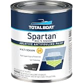 TotalBoat Spartan Antifouling Boat Bottom Paint - Multi-Season Protection for Fiberglass, Wood and Steel (Black, Quart)