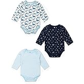 monica + andy Long Sleeve Jack & Jill Bodysuit, Organic Baby Clothes for Girls & Boys, For Preemie, Newborn & Infant