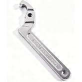 Chrome Vanadium C Pin Spanner Adjustable Hook Wrench, Round Head 32-76mm