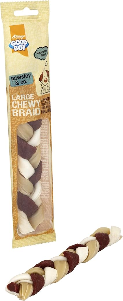 good boy large chewy braid
