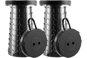 Vecoter 2025 Upgraded Collapsible Stool 2-Pack, 400LB Load Capacity, Ultra Lightweight & Portable Folding Stool for Camping, 