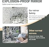 Beauty4U Full Length Mirror 180x80cm Arched Top Black Aluminum Frame view 6