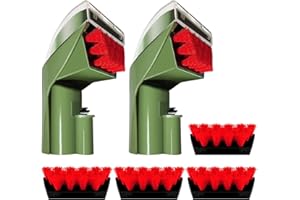 BLUEMORPHO 1400B Little Green Machine Attachments for Bissell–3" Tough Stain Brush Tool Replacement Compatible with 1400B 3860 1425 1400W 1400 1844 2290A Series,Green,2 Brush,4 Replacement Brush
