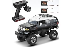 captainrc 1:24 Scale RC Crawler RTR RC Rock Truck 4x4 2.4GHZ Hobby Grade Remote Control Car Model Vehicle RC Buggy (Black)