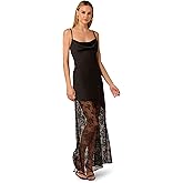 Adrianna Papell Womens Stretch Satin Long Dress
