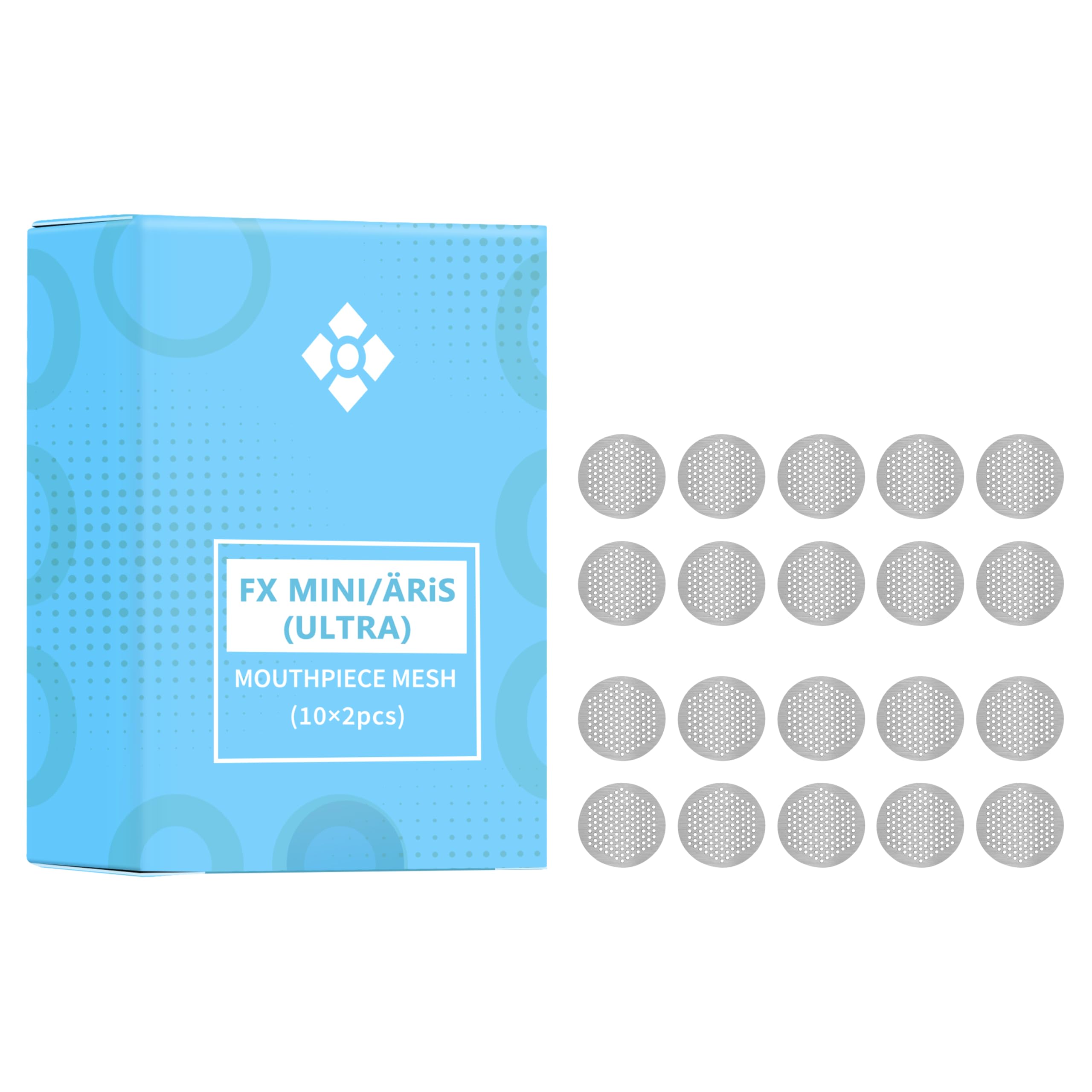 WOLKENKRAFT FX MINI (Ultra) | ÄRiS (Ultra) Mouthpiece Strainers | 20 Pieces | High Quality Original Accessories for WOLKENKRAFT FX Mini (Ultra) and ÄRiS (Ultra) Vaporizers *no Nicotine*