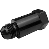 Inline Roll Over Check Valve 6AN Female to 6 AN Male In-line Fuel Cell Rollover Vent Valve Aluminum Adapter Fittings