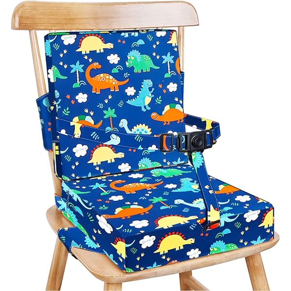 Coussin Rehausseur Pour Enfant - PU Lavable - Avec Sangles Réglables - Pour Chaise De Table - 32x32cm