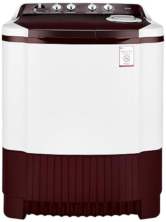 LG 7.0 kg Semi-Automatic Top Loading Washing Machine (P8073R3FA, Burgundy)