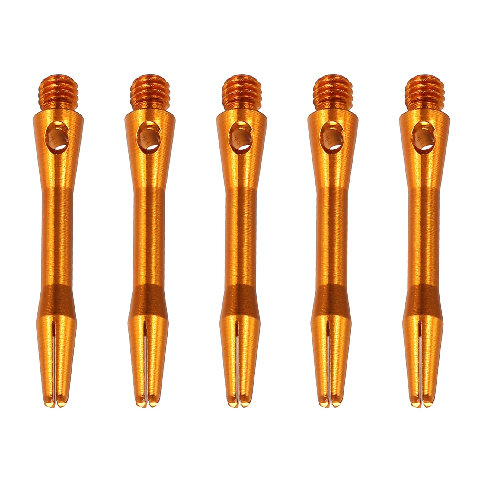 PATIKIL 35mm Aluminum Dart Shafts, 15 Pack Medium 2BA Thread Dart Stems Replacement Dart Accessories, Orange