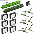 Yojolee Replacement Parts Compatible with iRobot Roomba J7 J7+ J5 J5+ J6 J6+ J8 J8+ J9 J9+ i e j Series Vacuum Cleaner Accessories Kit,Front Caster Wheel,Rubber Brushes,6 HEPA Filters,6 Side Brushes