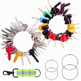 55 Heavy Equipment Keys Master Set, Construction Machinery Ignition Key | Fit Cat Caterpillar JCB Komatsu John Deere Volvo Takeuchi Hitachi Kubota Case New Holland Hyster Yanmar