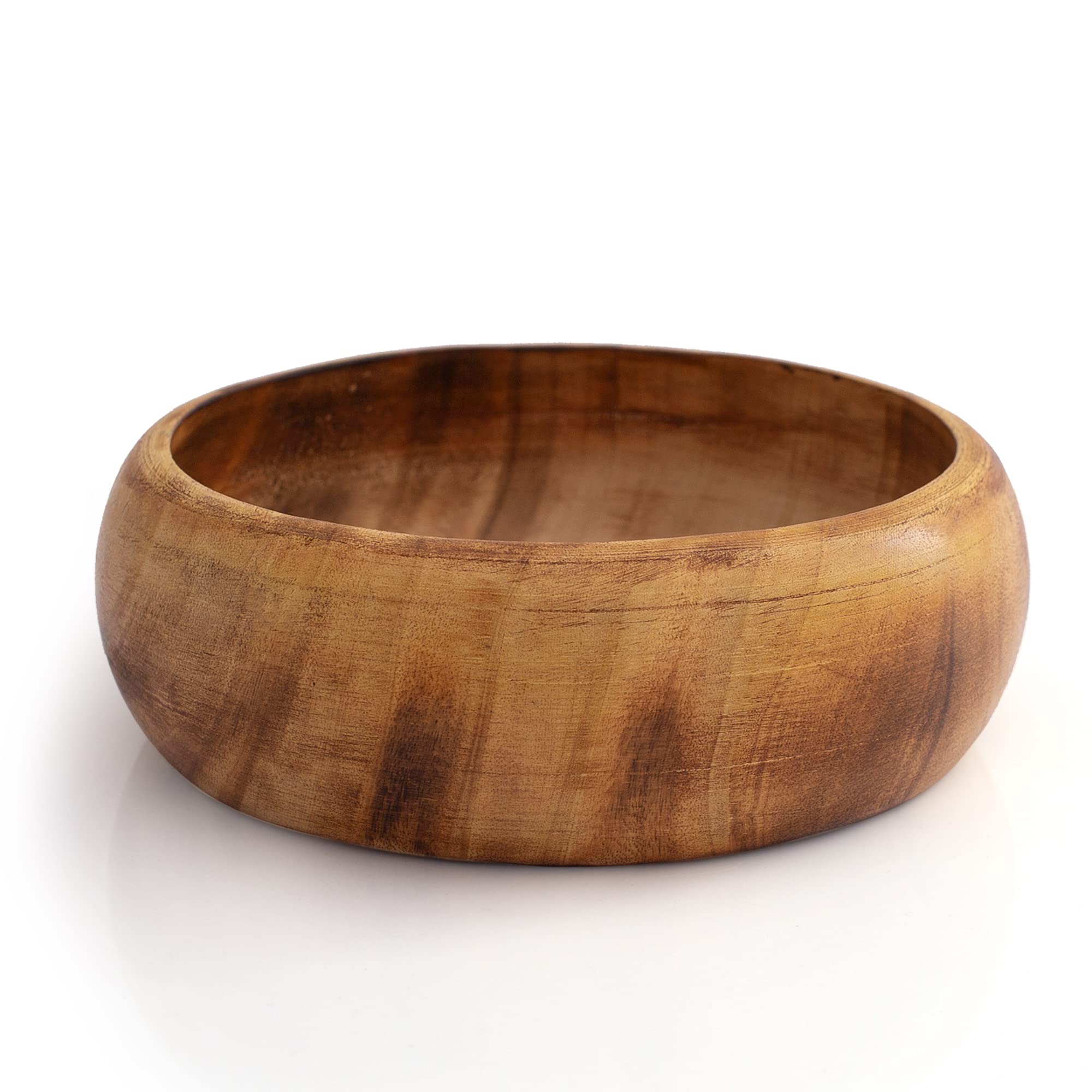 Beautiful Handmade 6x2 cms; Decorative Mango Wood Snack Serving Bowl For Dry Fruits Chips Coffee Table Countertop Display Key Bowl Tableware Kitchen Living Room Home Decor Accents Dinnerware (Antique)