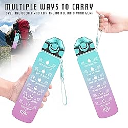 Enerbone 32 oz Drinking Water Bottle with Times to