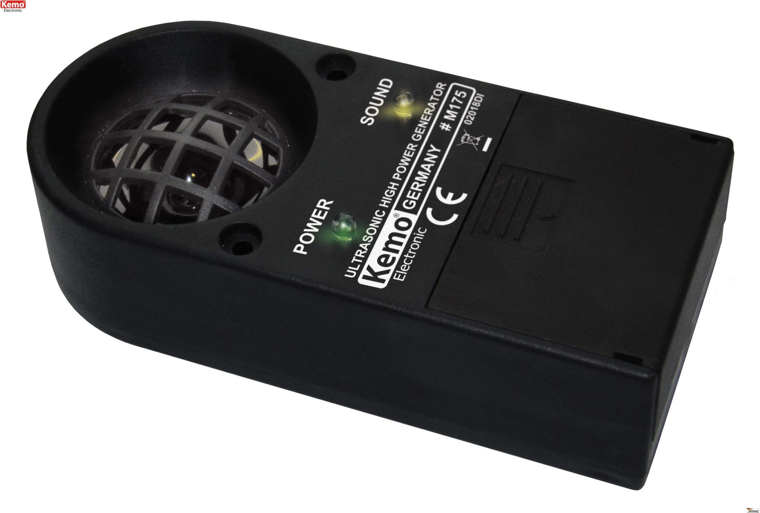 Kemo M175 Animal Repeller Ultrasonic Powerful Produces Very Loud Siren-like Pulsating Aggressive Ultrasound Sounds. Repels Rodents, Insects, Wild and Birds. With LED Indicators