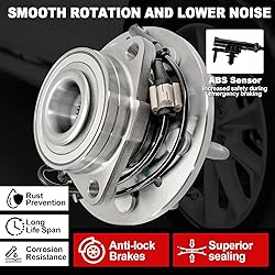 Pair 515096 4WD/AWD Front Wheel Bearing Hub