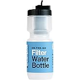 Campbell Ultrafiltration+ Water Filter Bottle - 16 fl. oz., Purification On the Go, Reusable, BPA-Free, Dishwasher Safe, Assembled in USA - Essential for Clean Hydration Anywhere