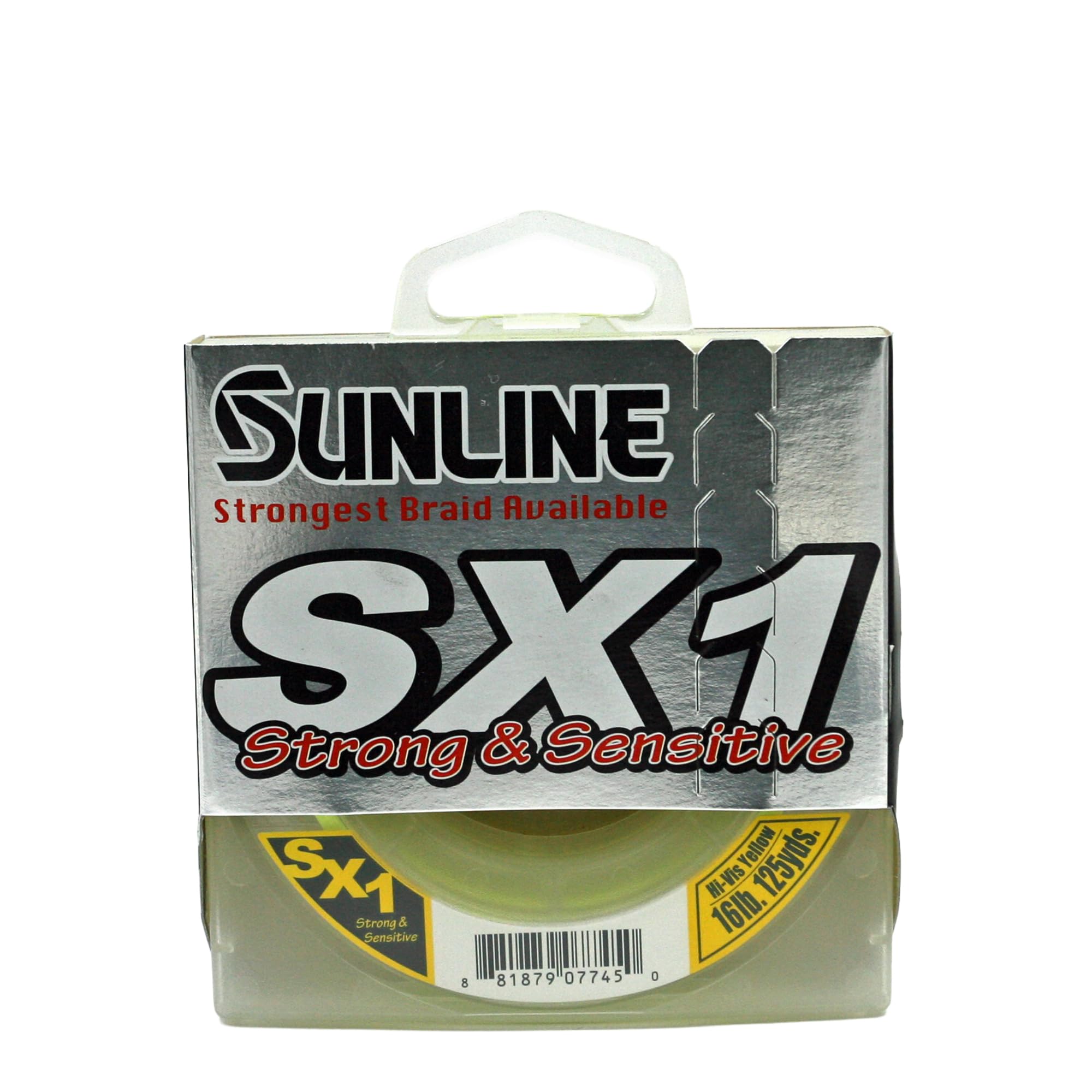 Sunline 63041812 SX1 Hi-Visible Yellow 16 lb Fishing Line, Hi-Visible Yellow, 125 yd