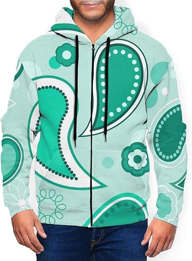 turquoise hoodie mens