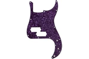 BQLZR Purple Pearl PVC 3 Ply Bass Pickguard Scratch Plate for PB Electric Bass Guitar 13 Screw Holes