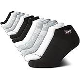 Reebok Womens Low Cut Socks - 12 Pack Performance Cushioned Comfort No Show Sock - Athletic Socks for Women (4-10)