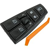 ZAPOSTS Power Window Switch Fits for Volvo VAH 2011-2015,VHD 2004-2015,VNL 2004-2017,VT 2004-2014,Driver Side Control Door vidrios Master Switch OEM 20752918.18 Pins
