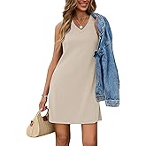 Sampeel Dresses for Women 2026 Casual V Neck Summer Sundresses Fashion Outfits Clothing