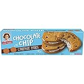 Little Debbie Chocolate Chip Creme Pies, 8 Individually Wrapped Sandwich Cookies, 10.63 OZ Box